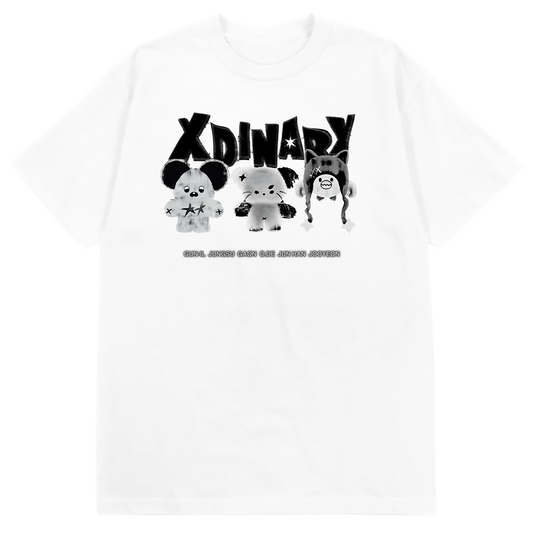 monsters unisex white tee