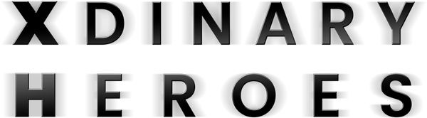 Text 'XDINARY HEROES' in black letters 