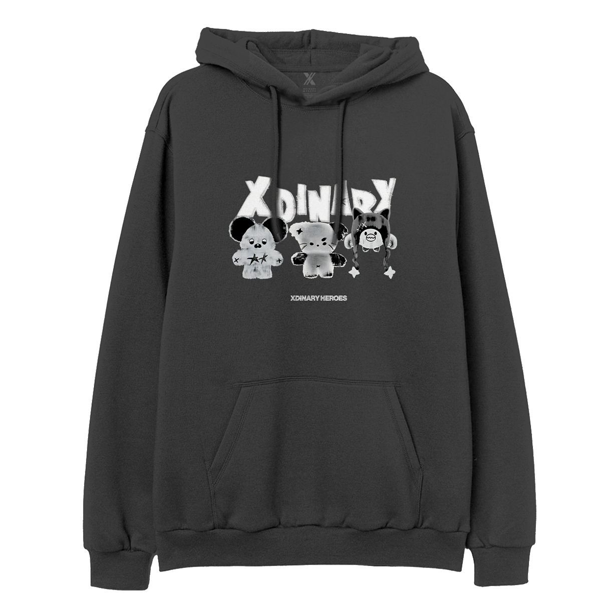  pullover hoodie front with monsters artwork