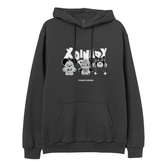  pullover hoodie front with monsters artwork